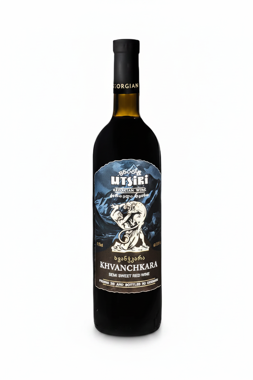 Georgischer halbsüßer Rotwein - Khvanchkara, 0,75 l