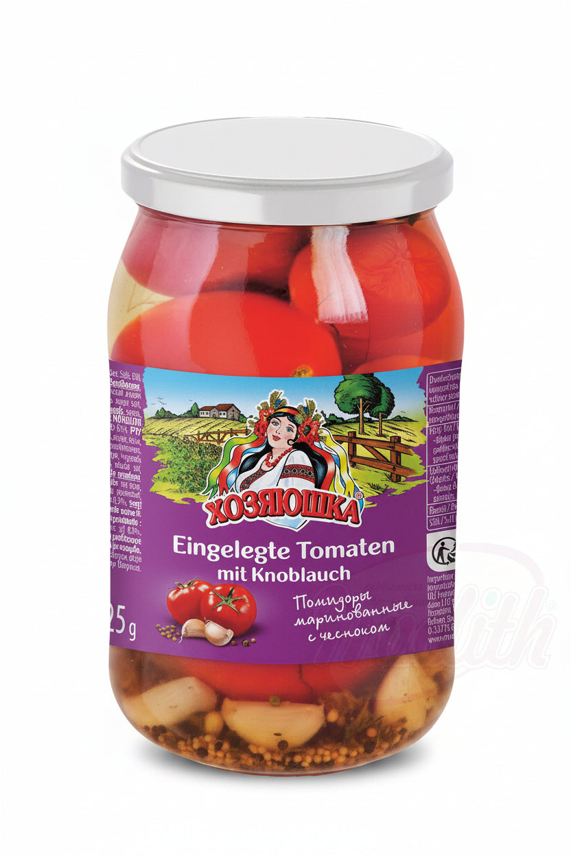 Eingelegte Tomaten mit Knoblauch