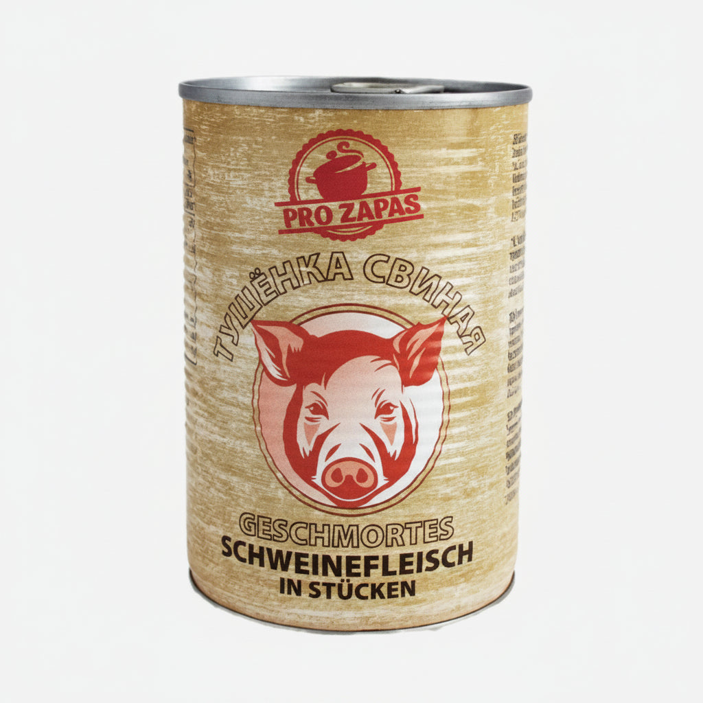 Schweinefleisch-Gulasch (Dosenfleisch)