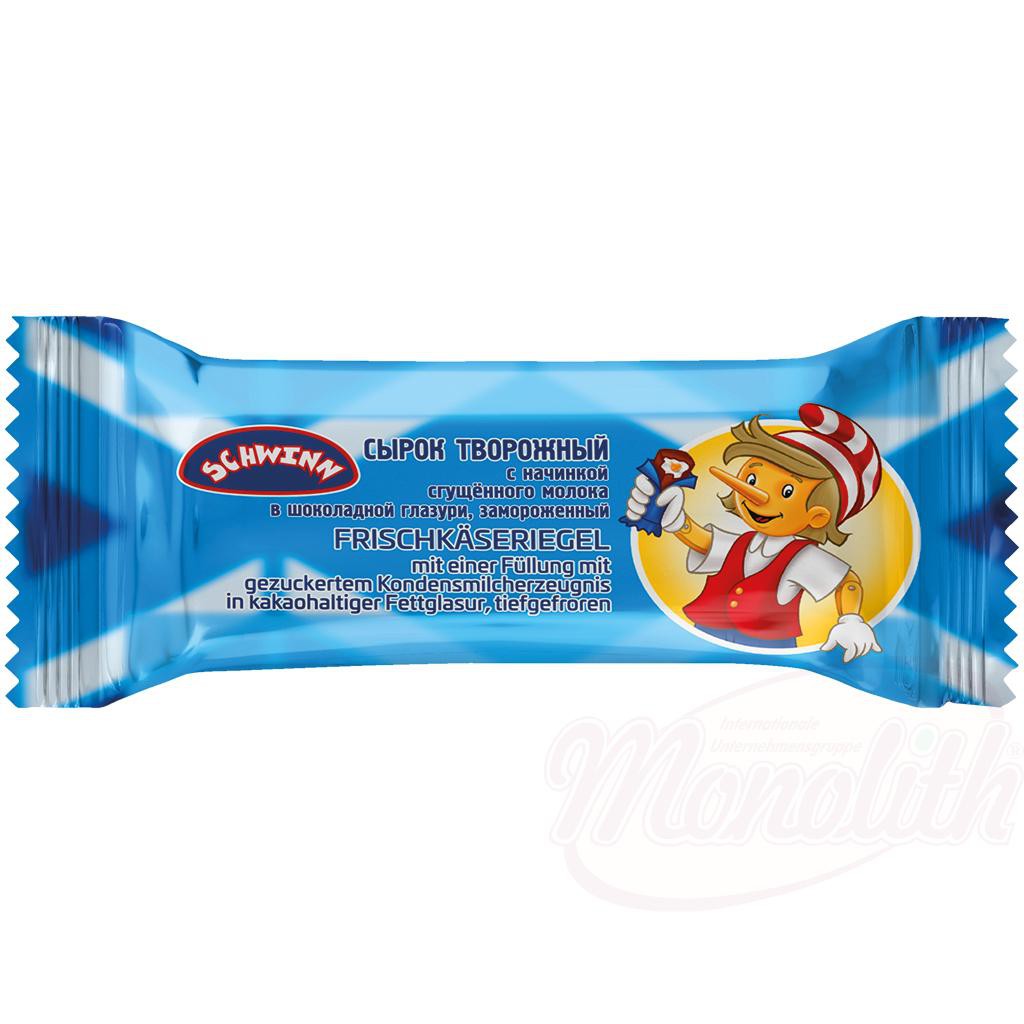 Quarkriegel mit gezuckerter Kondensmilch (gekocht), 40 g
