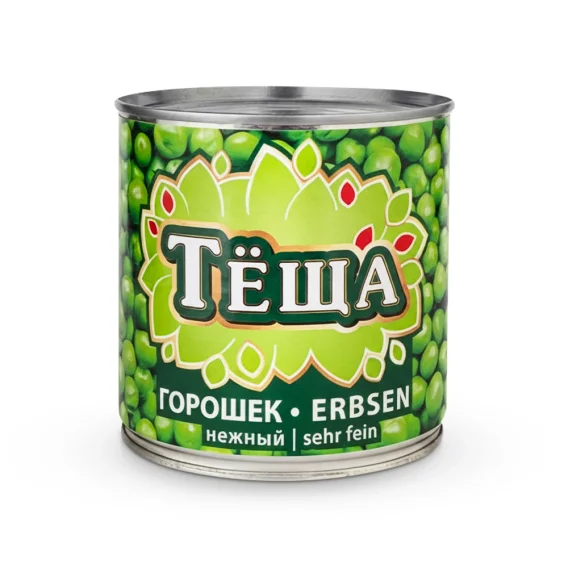 Grüne Erbsen sehr fein "Tjoscha", 425 g