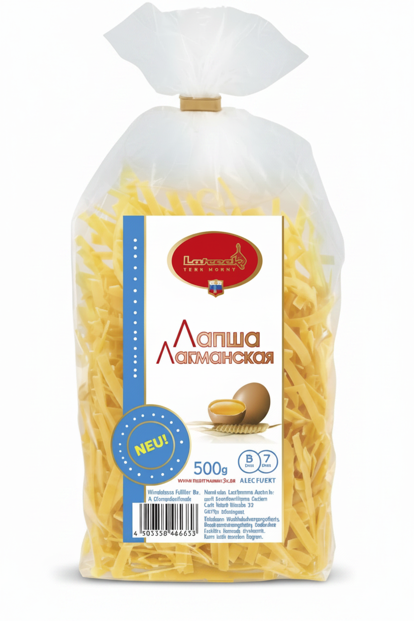 Lagman-Nudeln (Bandform), 500 g