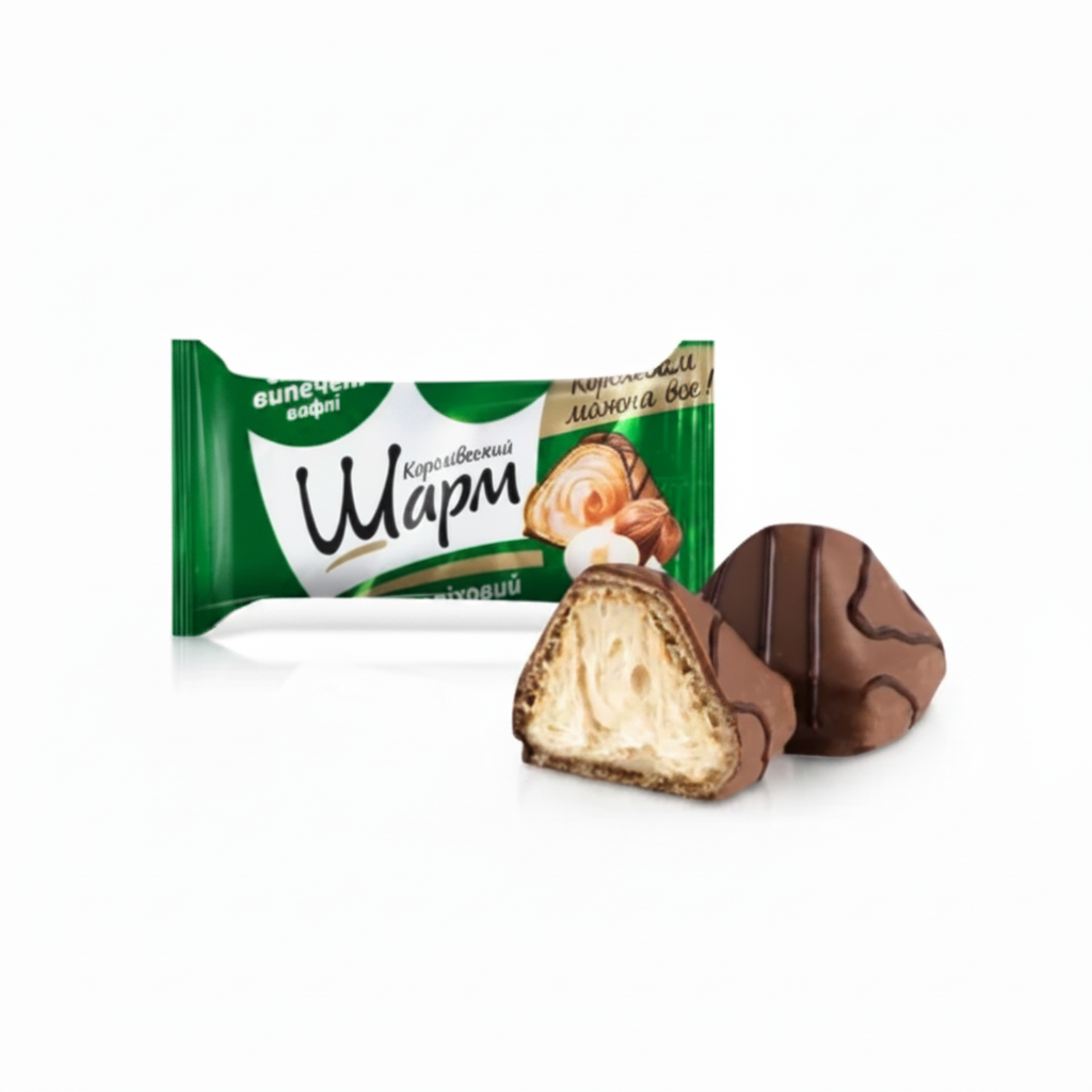 Bonbons „Königlicher Charme“, mit Nussfüllung, 100 g