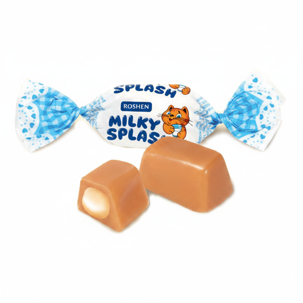 Bonbons „Milky Splash“ mit Milchfüllung, 100 g