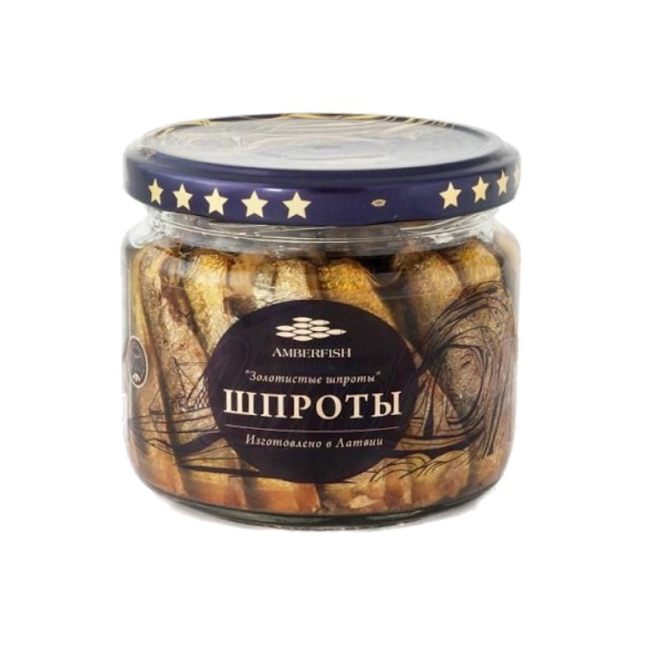 Geräucherte Sprotten in Öl „AMBERFISH“, 250 g