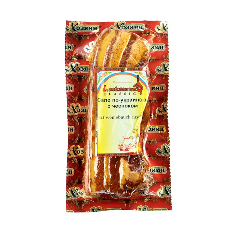 Lackmann – Geräuchertes Salo „Auf ukrainische Art mit Knoblauch“, ca. 270 g