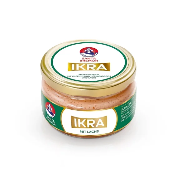 Delikatess-Kaviar-Creme mit geräucherten Lachsücken "Santa Bremor", 160 g