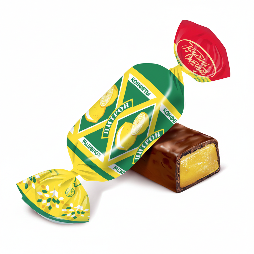 Schokoladenbonbons mit Zitronengeschmack "Zytron", 100g