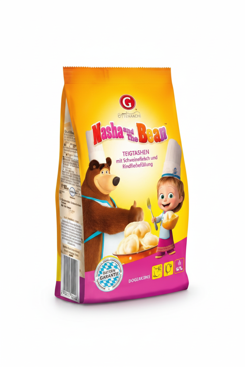 Teigtaschen „Malyutki“ mit Schweine- und Rindfleischfüllung, Germes, 500 g
