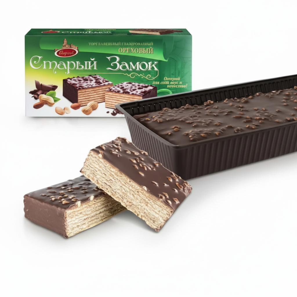 Waffelkuchen – Nuss, glasiert, 250 g