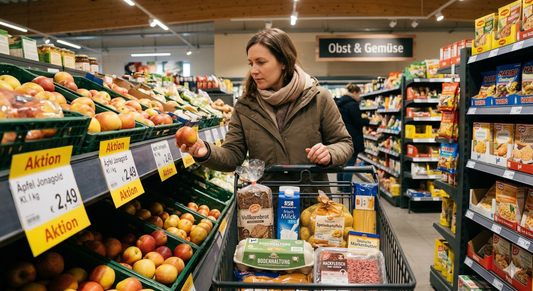 Lebenshaltungskosten: Lebensmitteleinkauf in Deutschland