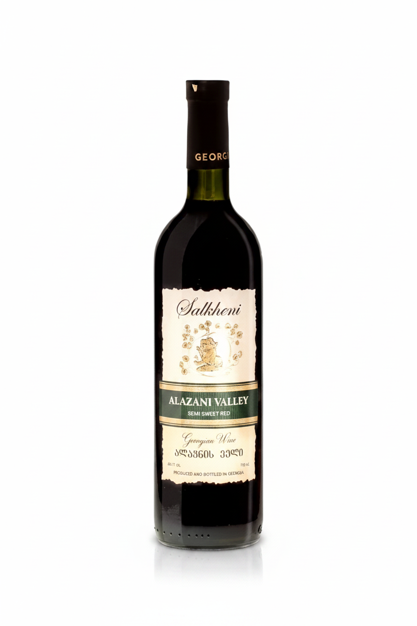 Georgischer halbtrockener Rotwein – Alazani-Tal, 0,75 l
