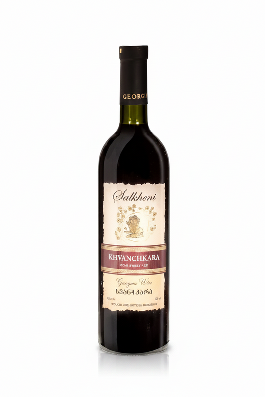 Georgischer halbsüßer Rotwein - Khvanchkara, 0,75 l