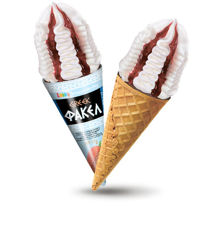 Eiscreme "Griechische Fackel"