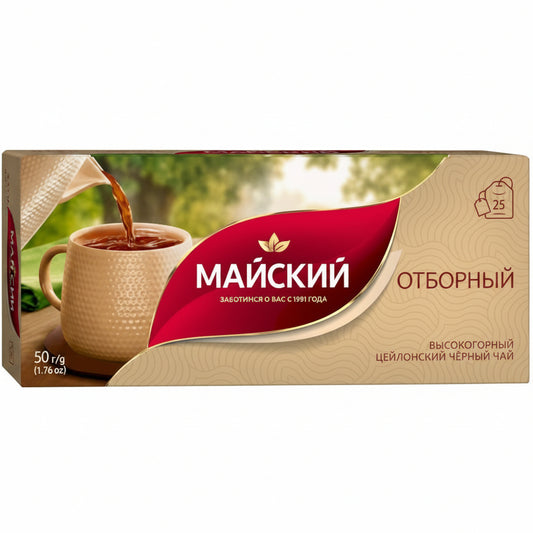Schwarztee "Maisky Otbornyy", 25 Beutel