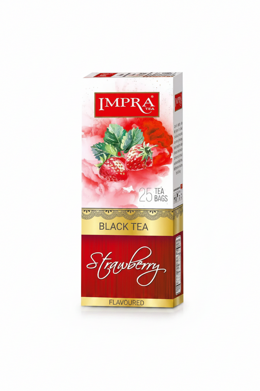 Schwarztee "Impra" mit Erdbeere, 25 Beutel