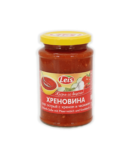 Scharfe Soße mit Meerrettich und Knoblauch "Leis"