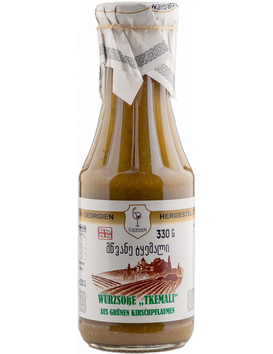 Würzsoße „Tkemali“ aus grünen Kirschpflaumen "Georgian Production", 330g
