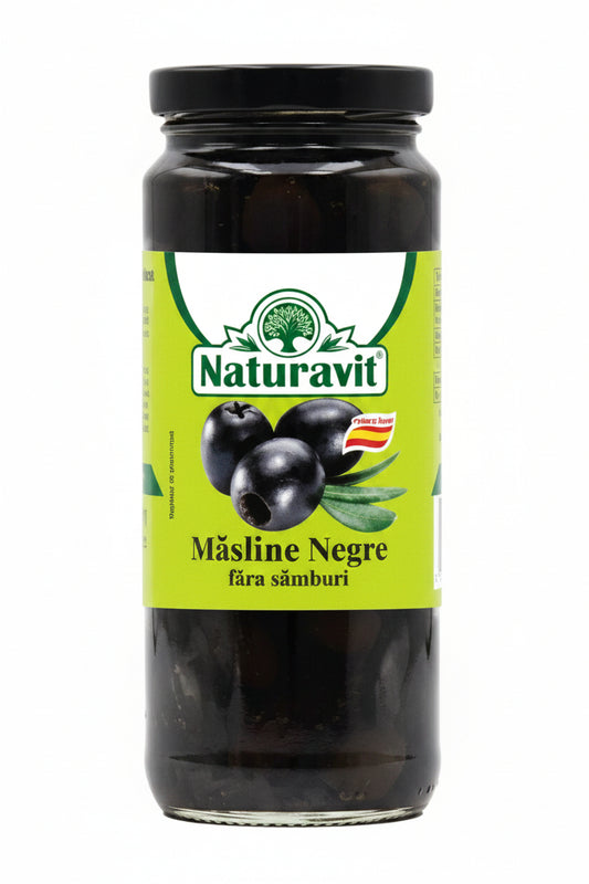 Schwarze Oliven entsteint 340g