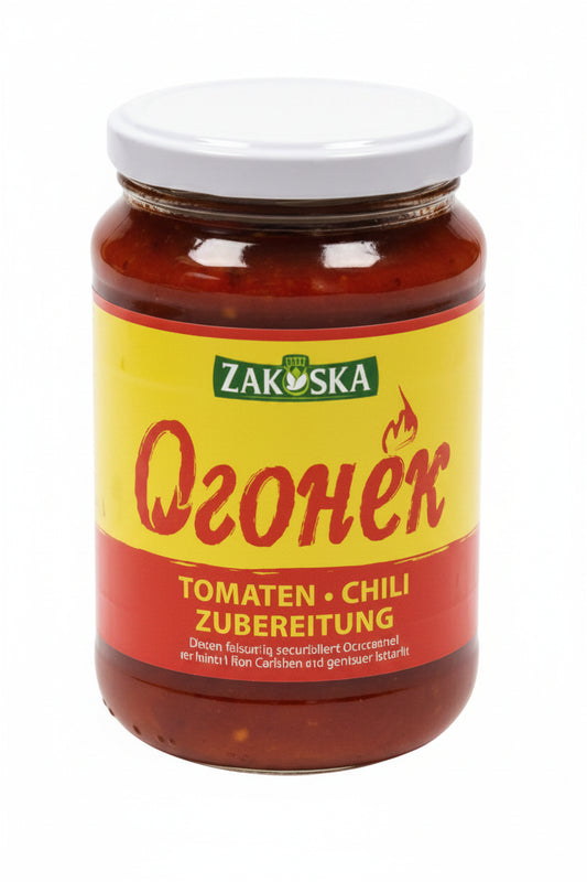 Tomaten-Chili Zubereitung scharf "Ogonjok" "Zakuska", 360g