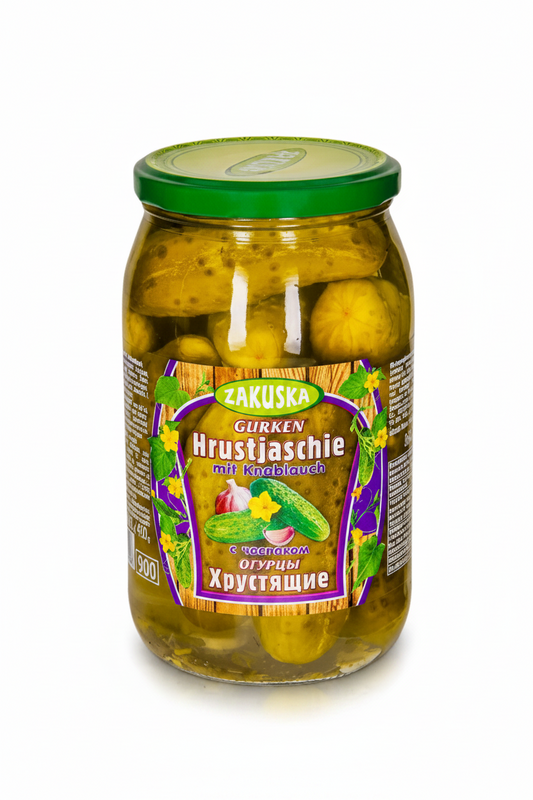 Knusprige Gurken mit Knoblauch