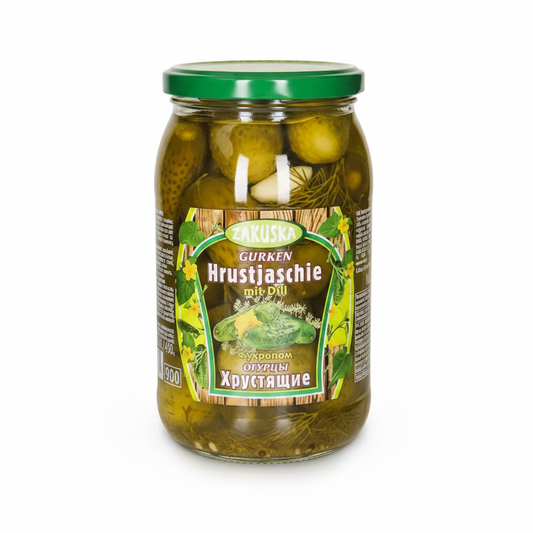 Knackige Gurken mit Dill "Hrustjaschie" "Zakuska"