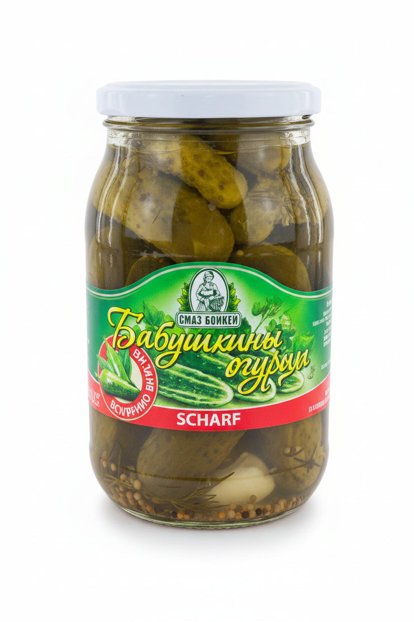 Babuschkiny Ogurzy (scharfe Gurken)