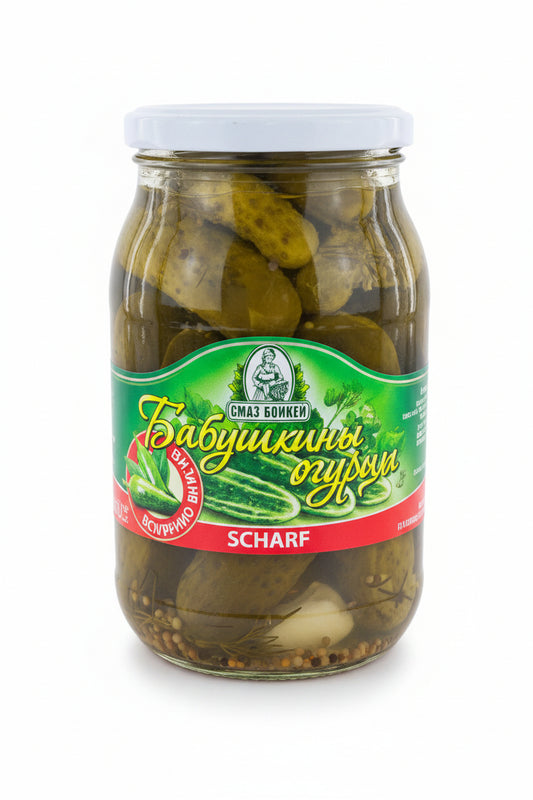 Babuschkiny Ogurzy (scharfe Gurken)