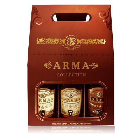 Armenischer Cognac Arma, 3 Sorten