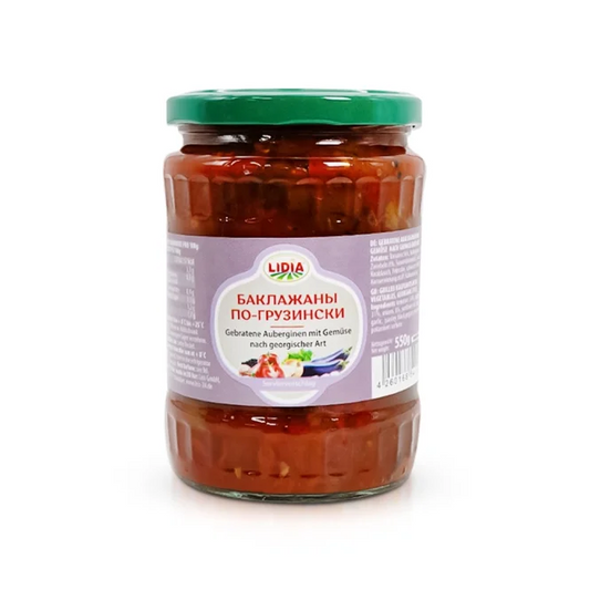 Gebratene Auberginen mit Gemüse nach georgischer Art "Lidia", 550g