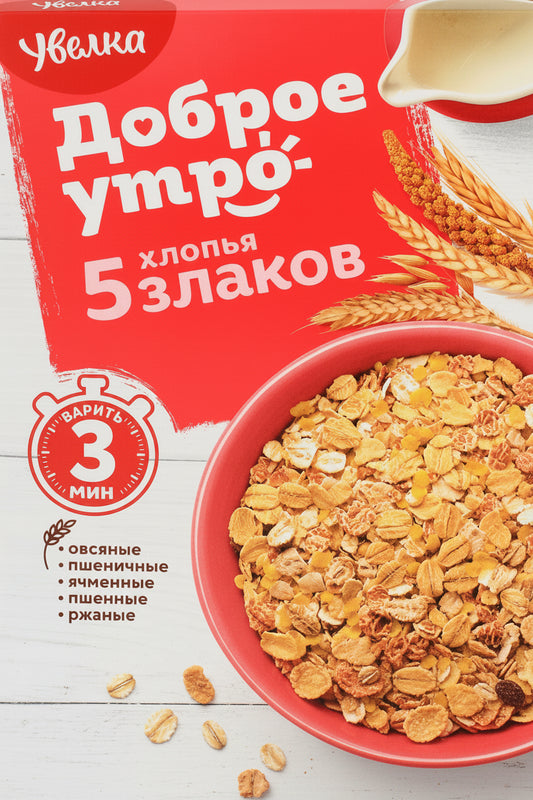 Getreideflocken "Uvelka" (5 Getreidesorten), 350 g