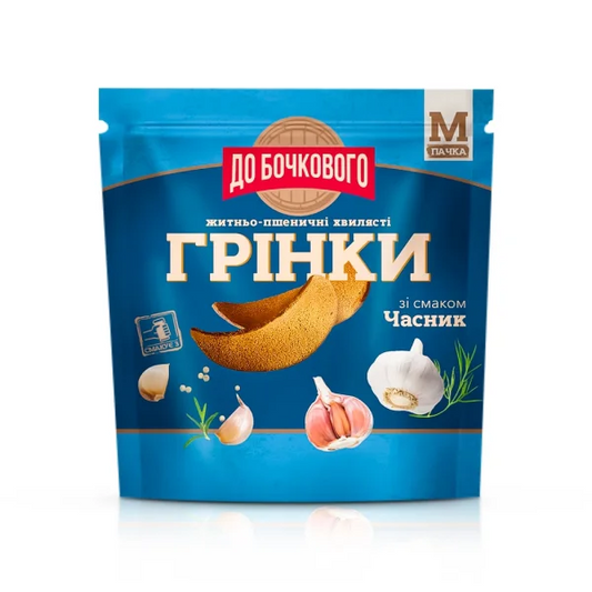 Roggen-Weizen-Croutons mit Knoblauchgeschmack "Do Bochkoveho", 90g