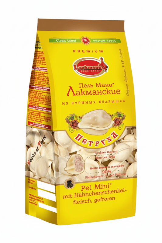 Pelmeni "Lakmanskie" mit Hähnchenschenkelfleisch, 900 g