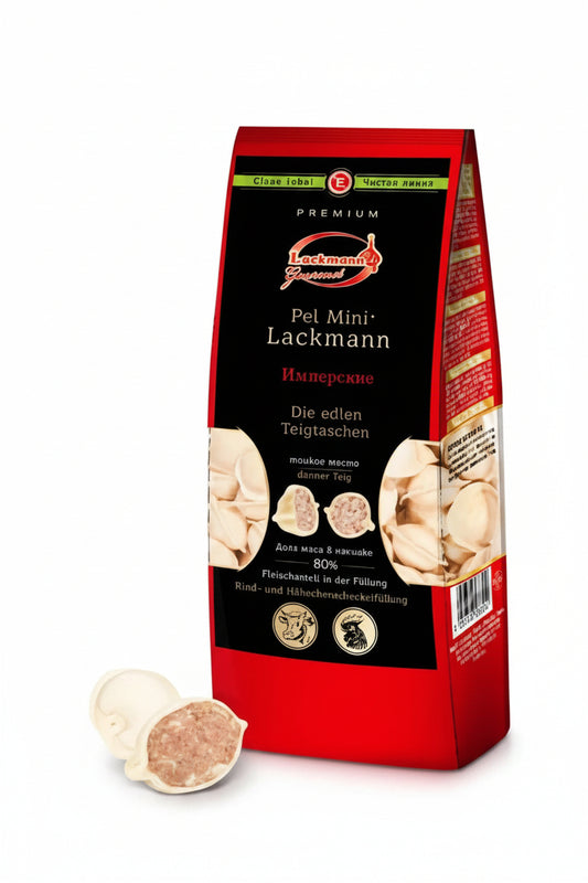 Pelmeni "Lakmanskie" mit Rind- und Hähnchenschenkelfleisch, 900 g
