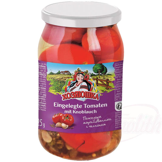 Eingelegte Tomaten mit Knoblauch "Chosjajuschka" 925ml