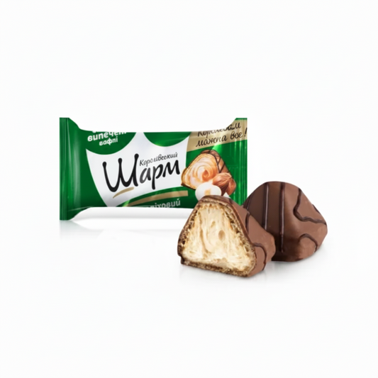 Bonbons „Königlicher Charme“, mit Nussfüllung, 100 g