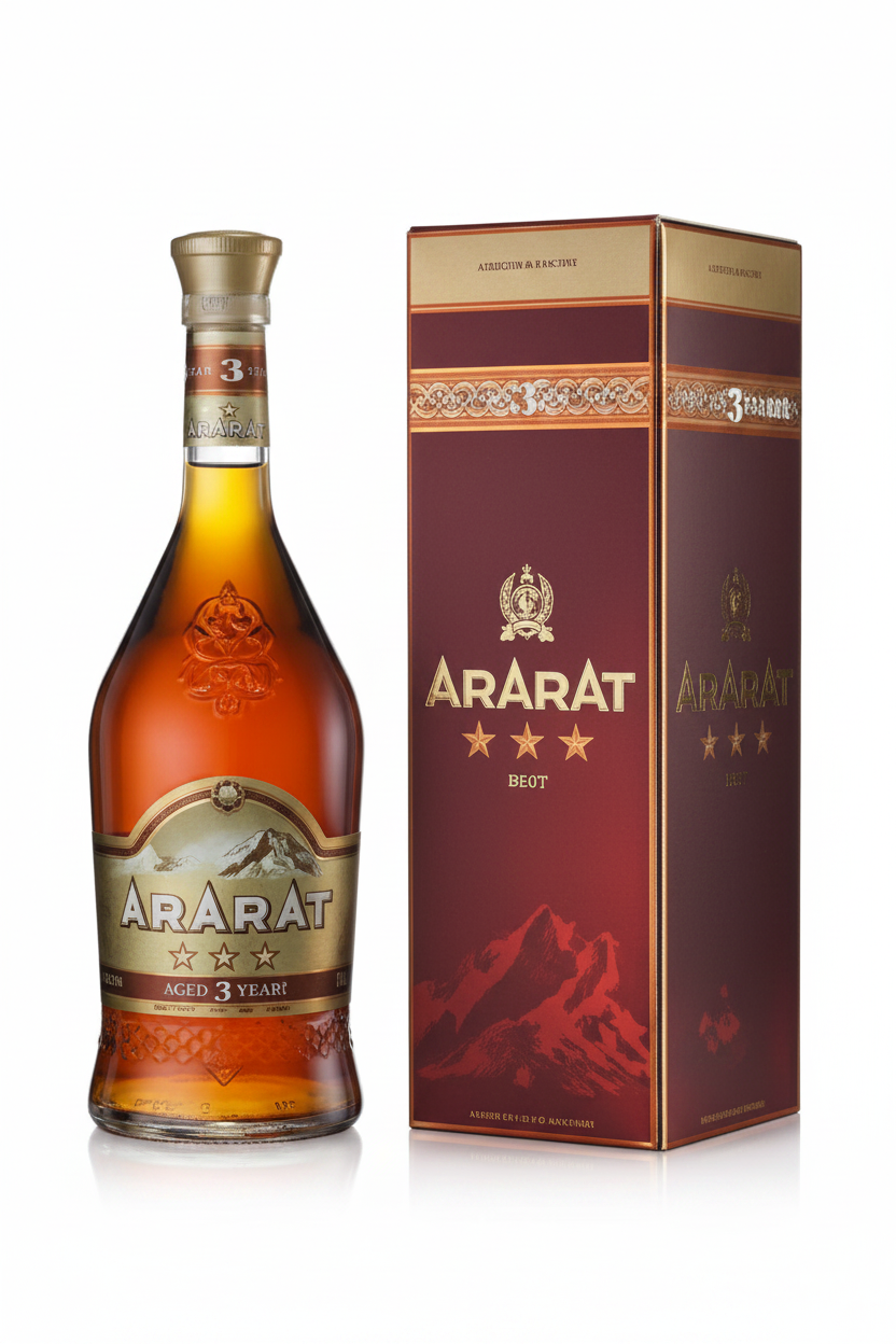 Brandy 3 Jahre „Ararat“, Armenien, 40 %, 500 ml