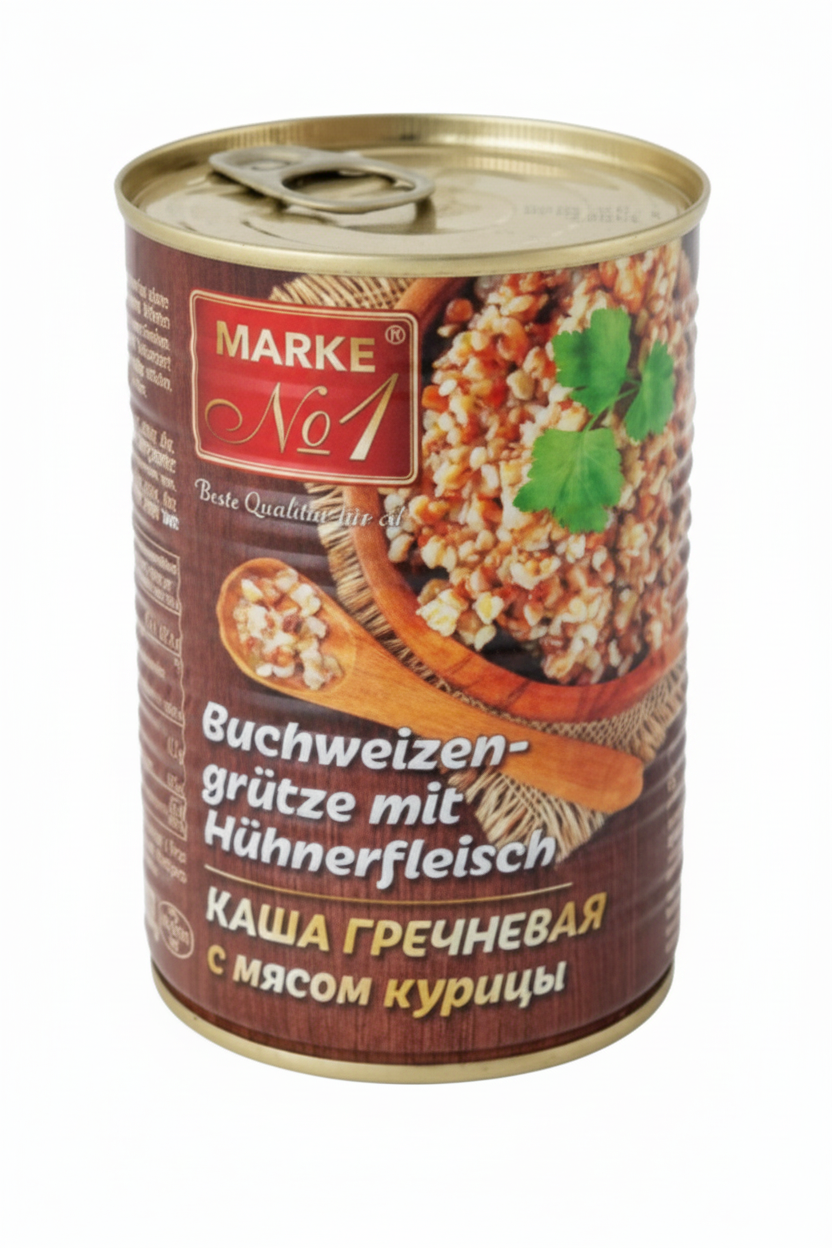 Buchweizenbrei mit Hühnerfleisch „MarkeN1“, 400 g