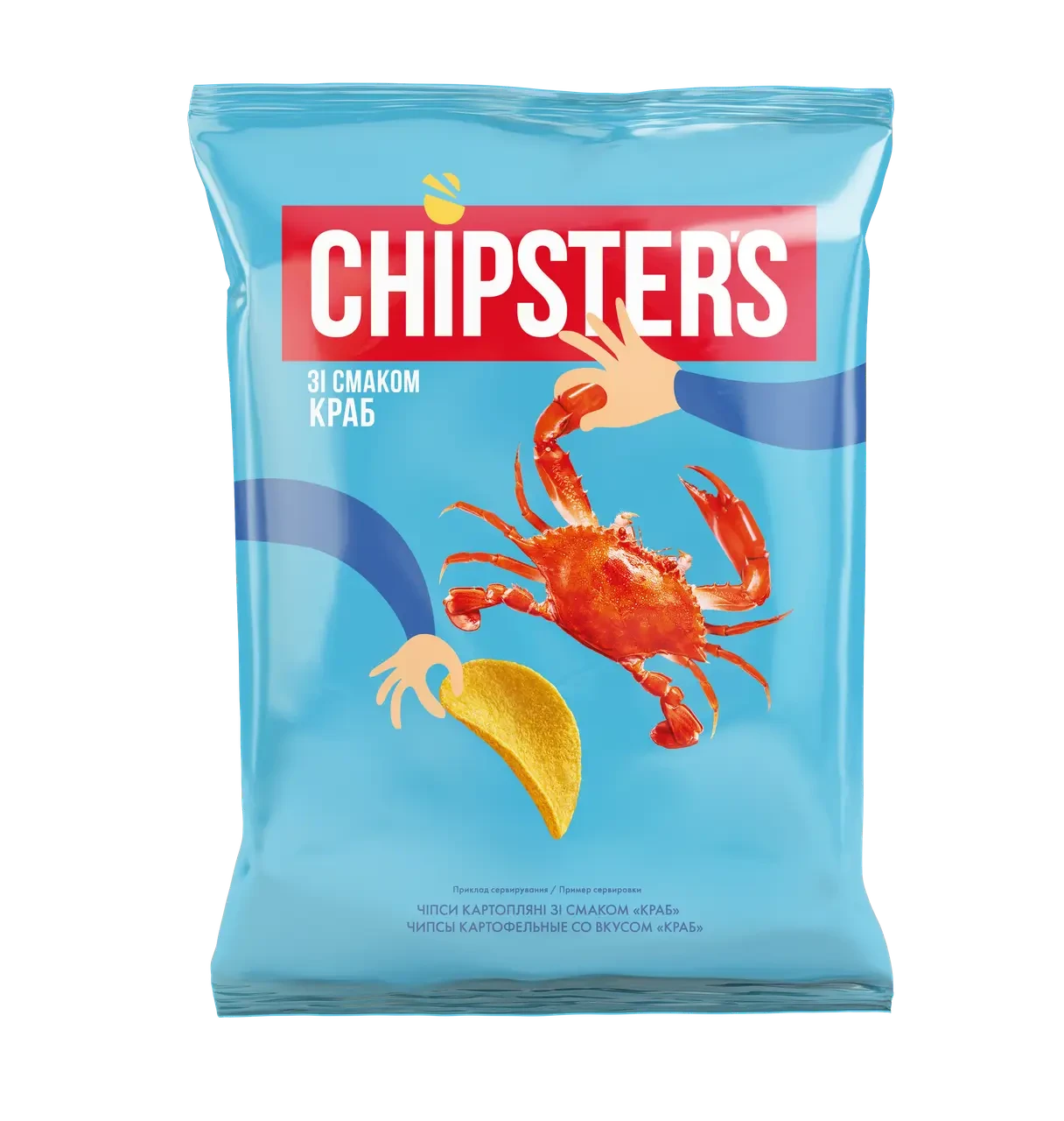 Kartoffelchips mit Krabbengeschmack "Chipsters", 120g
