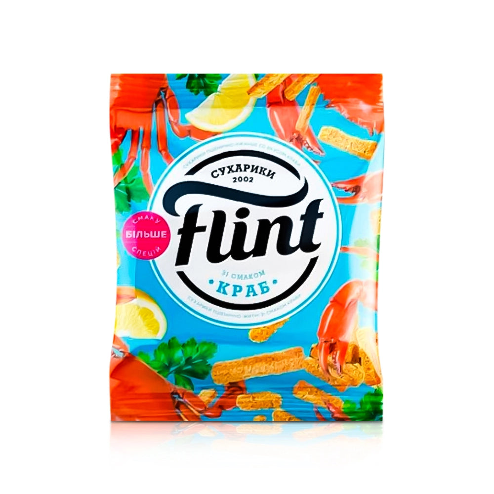 Weizen-Roggen-Croutons mit Krabbengeschmack "Flint", 70g