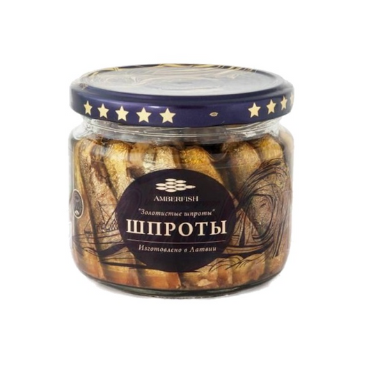 Geräucherte Sprotten in Öl „AMBERFISH“, 250 g