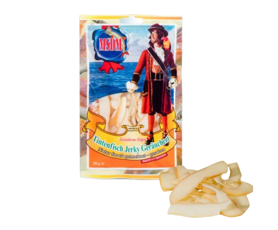 Geräucherte Tintenfischringe, 36 g