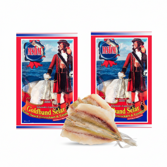 Gesalzen-getrocknete Stöckerfisch-Streifen, 36 g