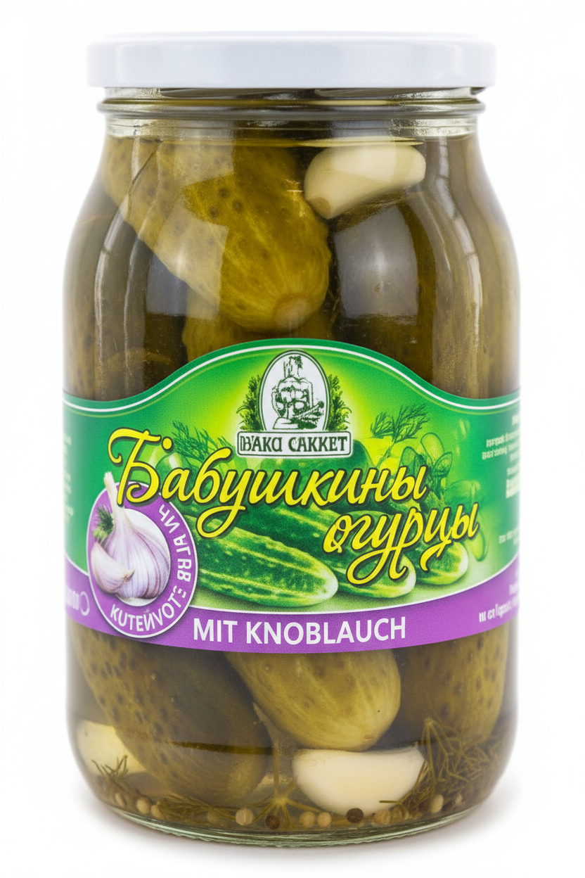 Gurken „Babuschkiny“ mit Knoblauch
