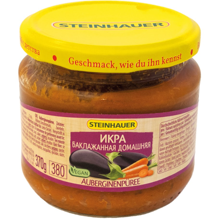 Домашняя баклажанная икра, 380 г
