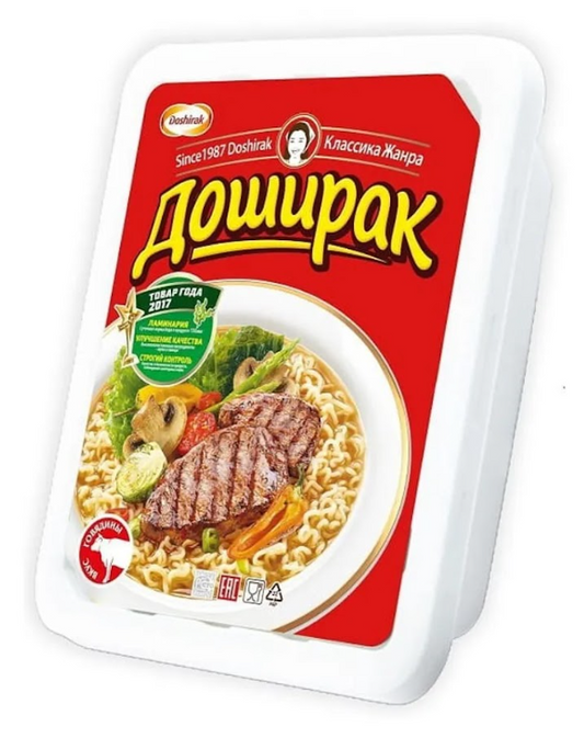 Instantnudeln „Doshirak“ Rindgeschmack, 90 g