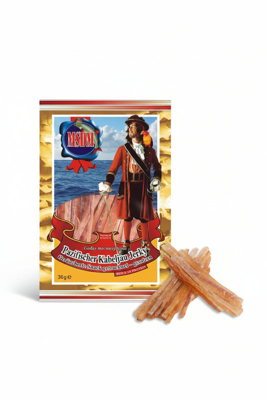 Geräuchertes Kabeljau-Jerky, 36g