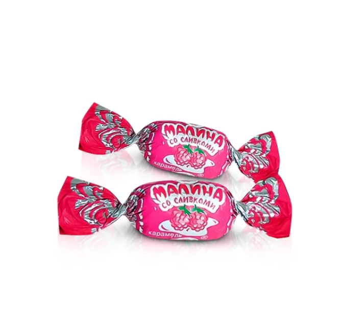 Karamellbonbons „Himbeere mit Sahne“, 100 g