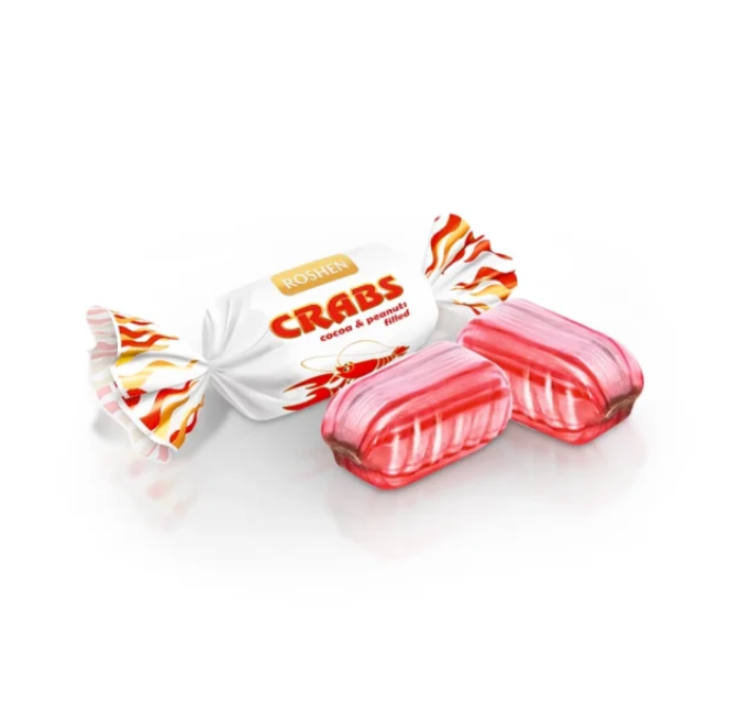 Karamellbonbons „Ratschki“ mit Schokoladenfüllung, Roshen, 100 g