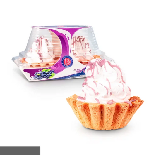 Küchlein „Körbchen“ mit Blaubeeren und Eiweißcreme, Lat Sweets, 140 g